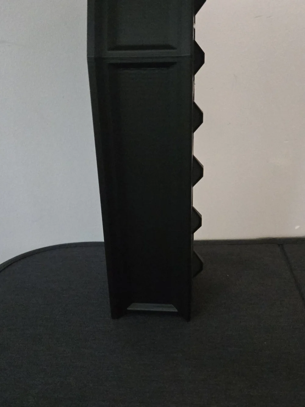 Hand Crafted Black Coffin-Shaped 6-Drawer Organizer